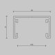 Шинопровод накладной Maytoni Busbar trunkings Basity TRX172-113B
