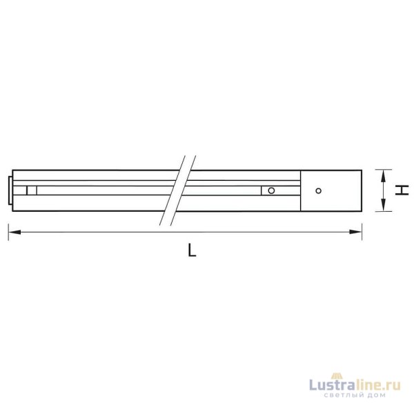 Шинопровод встраиваемый однофазный Lightstar Barra 501025