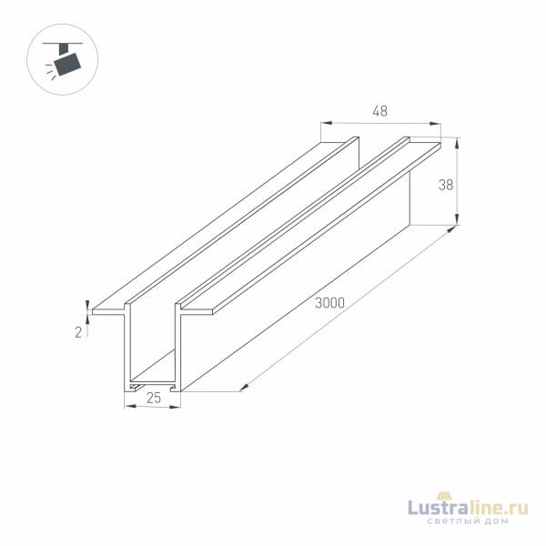 Шинопровод Arlight Mag-2538 033245