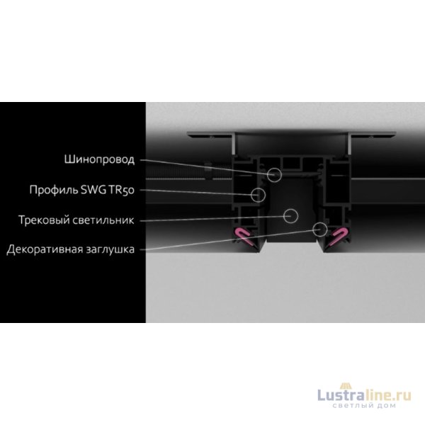 Встраиваемый шинопровод DesignLed SY-601201-CL-2-BL 009110