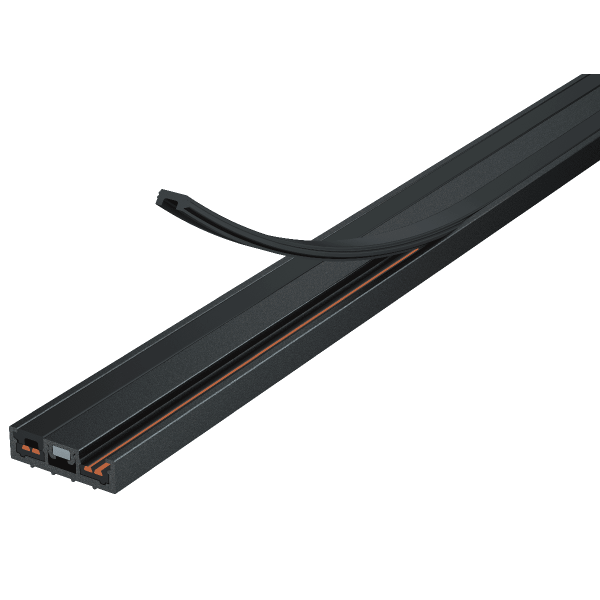 Ультратонкий накладной магнитный шинопровод iLedex Vision 4825-25/7-1000-BK
