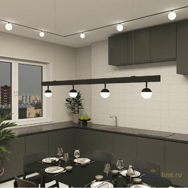 Трековый однофазный светильник Denkirs Smart Moon DK8050-BK Трековый однофазный светильник Denkirs Smart Moon DK8050-BK