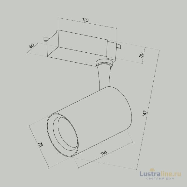 Трековый светильник Maytoni Technical Vuoro TR003-1-10W4K-M-W Трековый светильник Maytoni Technical Vuoro TR003-1-10W4K-M-W