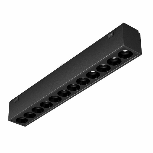 Трековый магнитный светильник Arlight MAG-VIBE-LASER-L197-12W Day4000-MIX (BK, 24 deg, 48V, TUYA Zigbee) 044189
