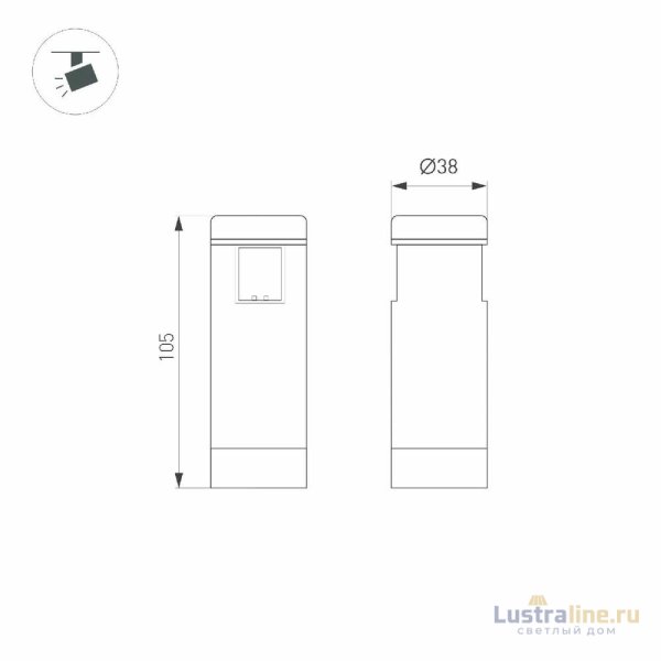 Трековый светильники Arlight ART-APRIORI-SPOT-R40-8W Warm3000 047799