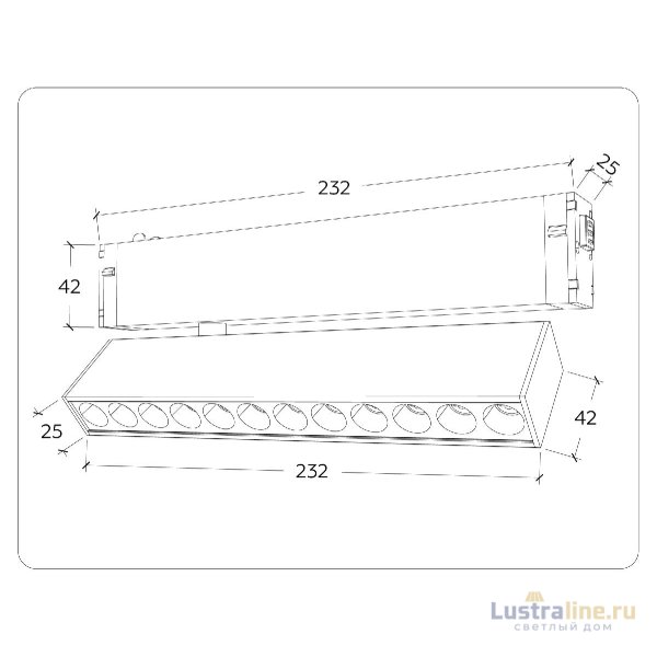Трековый магнитный светильник Ambrella Light Magnetic 220V GL1341 Трековый магнитный светильник Ambrella Light Magnetic 220V GL1341