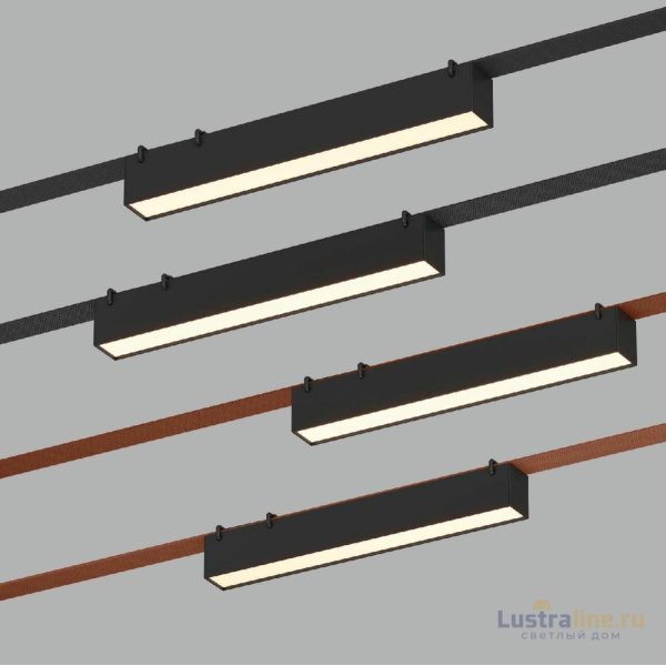 Трековый однофазный светильник Denkirs Belty Linear DK5575-BK Трековый однофазный светильник Denkirs Belty Linear DK5575-BK