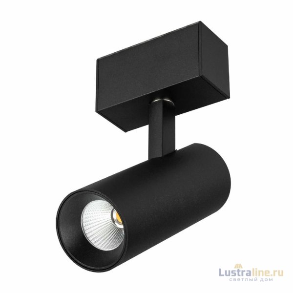 Трековый магнитный светильник Arlight MAG-SPOT-45-R85-12W Warm3000 (BK, 36 deg, 24V, DALI) 046593