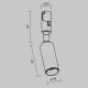 Трековый магнитный светильник Maytoni Focus Led TR201-1-5W3K-M-BBS