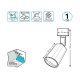 Трековый однофазный светильник Gauss Gauss Track White TR089