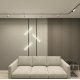 Трековый однофазный светильник Denkirs Smart Ray DK8065-BK