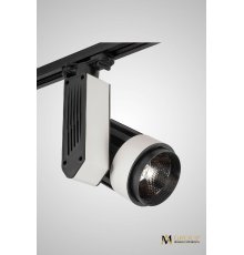Трековый однофазный светильник AM Group AM180-BK-WH 4000K