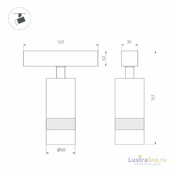 Трековый магнитный светильник Arlight MAG-SPOT-ZOOM-45-R60-15W Day4000 052298