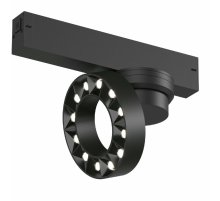 Трековый однофазный светильник Denkirs Smart Grill DK8030-BK