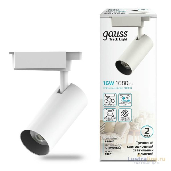 Трековый светодиодный светильник Gauss Track Light Led TR081 Трековый светодиодный светильник Gauss Track Light Led TR081