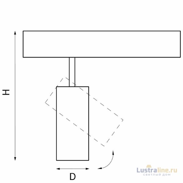 Трековый однофазный светильник Lightstar Teta 205036