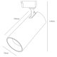 Трековый однофазный светильник ЭРА TR5-30 COB BK Б0049055