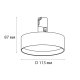 Трековый светильник Italline Fantom IT010-4022 black 3000K