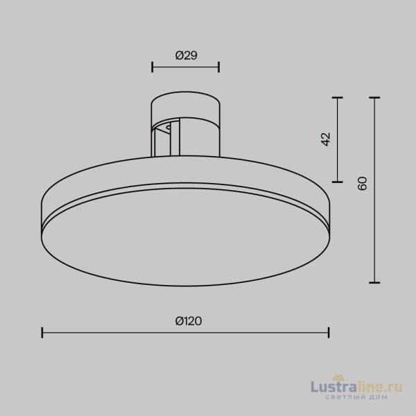 Трековый магнитный светильник Maytoni Plato TR152-1-7W4K-BS