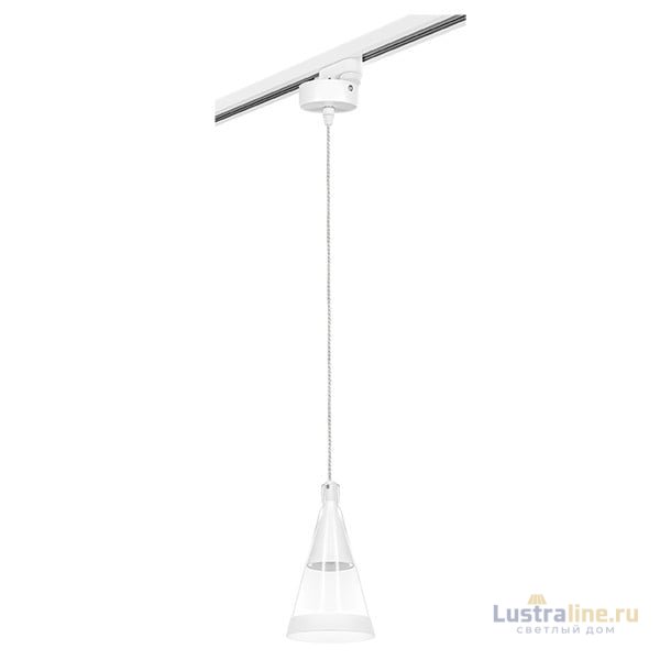 Трековый светильник Lightstar Track 1 white L1T757016 (757016+592006)