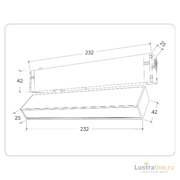 Трековый магнитный светильник Ambrella Light Magnetic 220V GL1322 Трековый магнитный светильник Ambrella Light Magnetic 220V GL1322