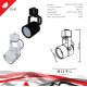 Трековый однофазный светильник Reluce 16020-9.3-001CT MR16 BK