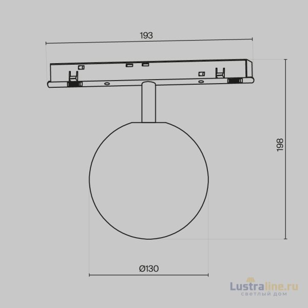 Трековый светильник Technical Maytoni Luna TR038-4-5W3K-WW-DS Трековый светильник Technical Maytoni Luna TR038-4-5W3K-WW-DS