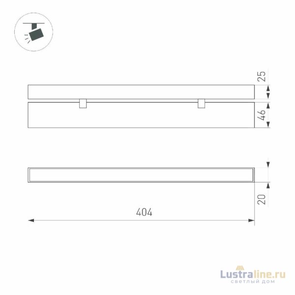 Трековый магнитный светильник Arlight MAG-FLAT-FOLD-25-S400-12W Warm3000 050071