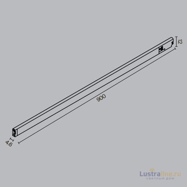 Трековый магнитный светильник Maytoni Basis TR190-1-15W2.7K-B