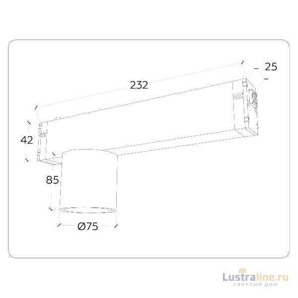 Трековый магнитный светильник Ambrella Light Magnetic 220V GL1241 Трековый магнитный светильник Ambrella Light Magnetic 220V GL1241