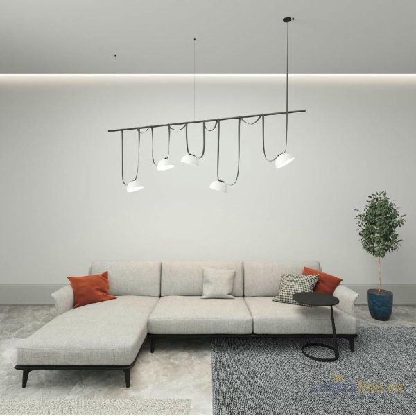 Трековый однофазный светильник Denkirs Belty Flow DK5561-WH+BK Трековый однофазный светильник Denkirs Belty Flow DK5561-WH+BK