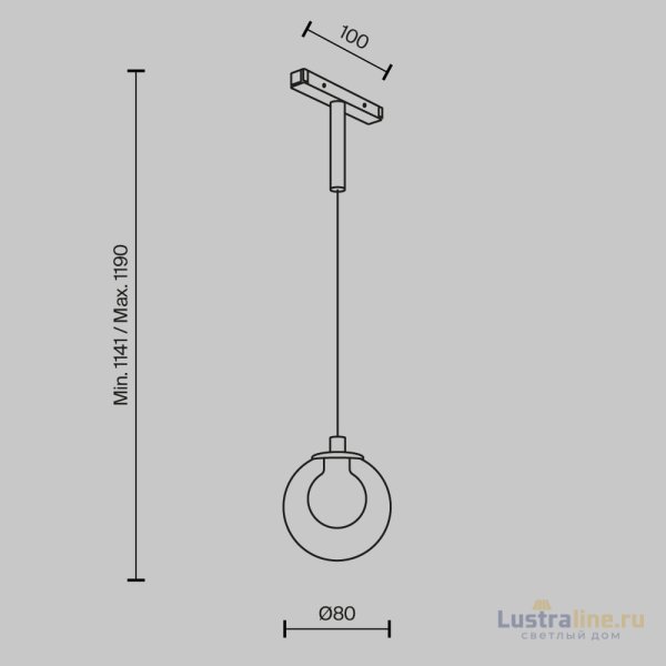 Трековый магнитный светильник Maytoni Bubble TR181PL-1-4WTW-B