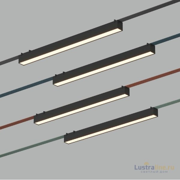 Трековый однофазный светильник Denkirs Belty Linear DK5577-BK Трековый однофазный светильник Denkirs Belty Linear DK5577-BK