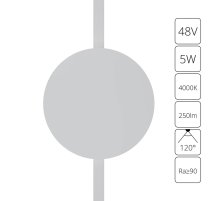 Трековый магнитный светильник Arte Lamp Rapid A6163PL-1WH