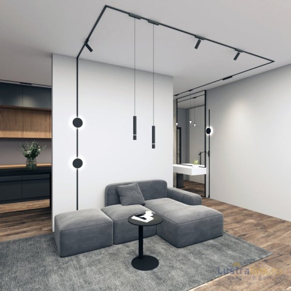 Трековый магнитный однофазный светильник Denkirs Air hang DK5375-BK Трековый магнитный однофазный светильник Denkirs Air hang DK5375-BK