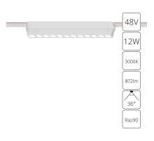 Трековый магнитный светильник Arte Lamp Rapid A1154PL-1WH