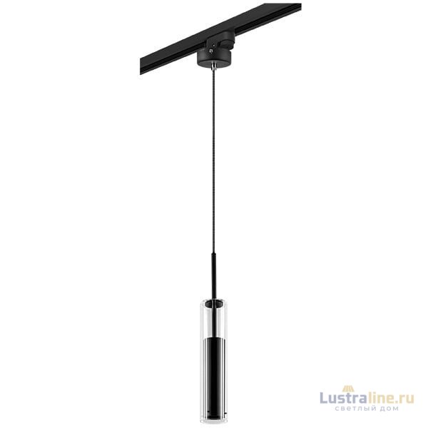 Трековый светильник Lightstar Track 1 black L1T756017 (756017+592007) Трековый светильник Lightstar Track 1 black L1T756017 (756017+592007)