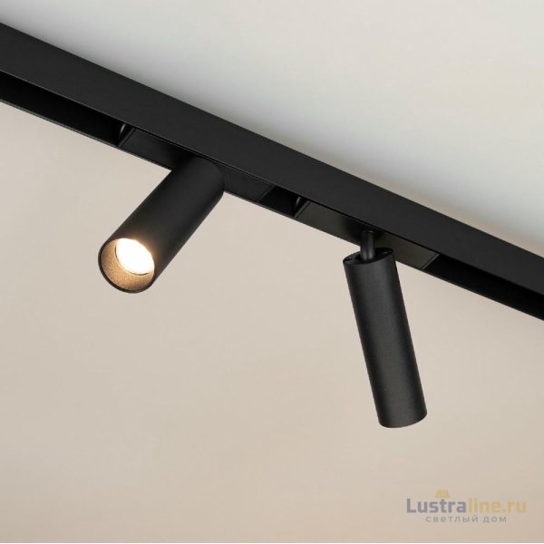 Трековый магнитный светильник Arlight MAG-SPOT-25-R120-12W Warm3000 (BK, 30 deg, 24V) 033678(1)