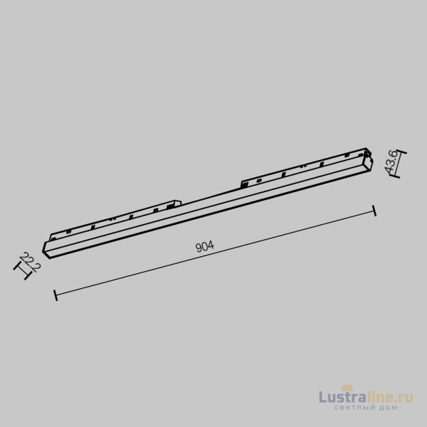 Трековый магнитный светильник Maytoni Basis TR030-2-30W2.7K-B