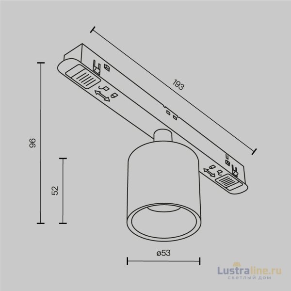 Трековый магнитный светильник Maytoni Technical Magnetic track system Exility Alfa S TR132-2-7W4K-B Трековый магнитный светильник Maytoni Technical Magnetic track system Exility Alfa S TR132-2-7W4K-B