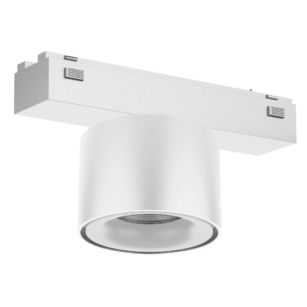 Трековый магнитный светильник Arlight MAG-VIBE-POINT-R75-10W Warm3000 (WH, 24 deg, 48V) 044466