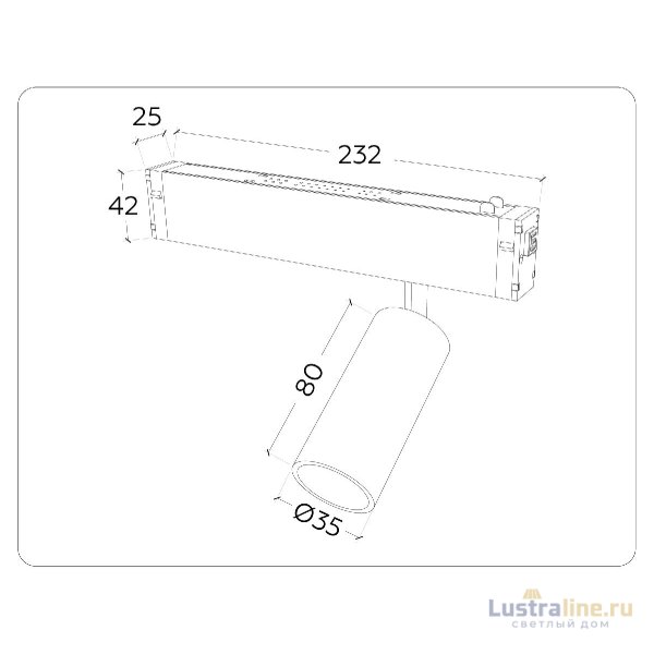 Трековый магнитный светильник Ambrella Light Magnetic 220V GL1203 Трековый магнитный светильник Ambrella Light Magnetic 220V GL1203