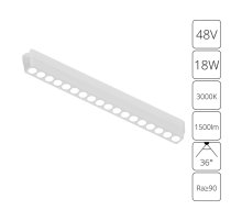 Трековый магнитный светильник Arte Lamp Rapid A1169PL-1WH