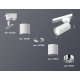 Трековый однофазный светильник Ambrella Light Track System XT6301001 (A2520, C6301, A2060, C6301, N6112)