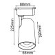 Трековый светильник Crystal Lux CLT 0.31 006 CLT 0.31 006 20W BL