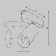 Трековый магнитный светильник Maytoni Focus LED TR103-1-12W4K-M-W