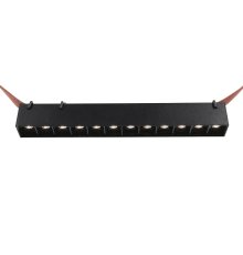 Трековый однофазный светильник Denkirs Belty grill DK5570-BK