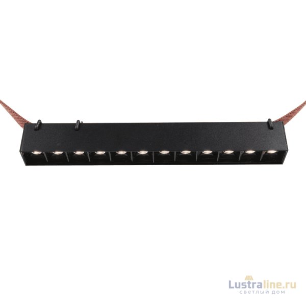 Трековый однофазный светильник Denkirs Belty grill DK5570-BK Трековый однофазный светильник Denkirs Belty grill DK5570-BK