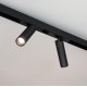 Трековый магнитный светильник Arlight MAG-SPOT-25-R120-12W Warm3000 (BK, 30 deg, 24V, DALI) 046321