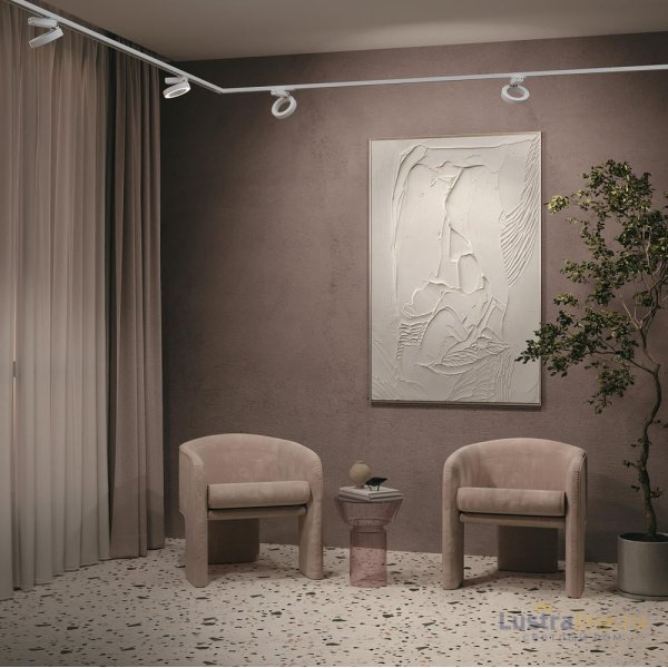 Трековый светильник Maytoni Technical Rim TR044-1-12W3K-W Трековый светильник Maytoni Technical Rim TR044-1-12W3K-W